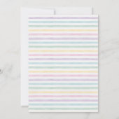 ユニコーンベビーシャワー招待状 招待状 (裏面)