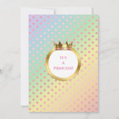 ユニコーンベビーシャワー招待状 招待状 (裏面)