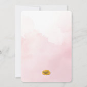 ユニコーンベビーシャワー招待状 招待状 (裏面)