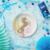 ユニコーンベビーシャワー紙プレート ペーパープレート (パーティー)