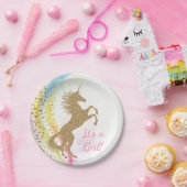 ユニコーンベビーシャワー紙プレート ペーパープレート (パーティー)