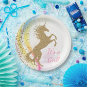 ユニコーンベビーシャワー紙プレート ペーパープレート (パーティー)