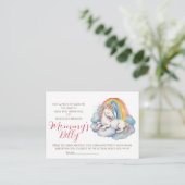 ユニコーンベビーバンプゲーム推測ママの腹のサイズ エンクロージャーカード (スタンド正面)