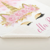 ユニコーンベビー幼児毛布 シェルパブランケット (3/4)