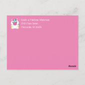 ユニコーンベビー誕生発表写真 ポストカード (裏面)