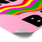 ユニコーンベーコンおもしろいポスターサイン ポスター (角)