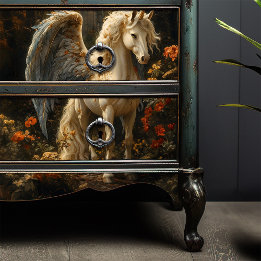 ユニコーンペガサスウッドランドフローラデクページ 薄葉紙