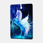 ユニコーンペガソスブルームーンライトクリスマスツリー メタルオーナメント (正面左)