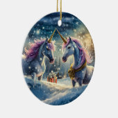 ユニコーンホリデーデザインバイリッチアムエンギル セラミックオーナメント (右)