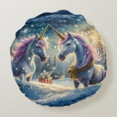 ユニコーンホリデーデザインバイリッチアムエンギル ラウンドクッション (裏面)