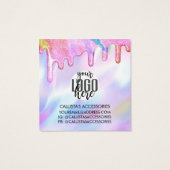 ユニコーンホログラフィックグリッタードリップスイヤリングロゴ (裏面)