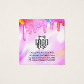 ユニコーンホログラフィックグリッタードリップスイヤリングロゴ (裏面)