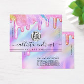 ユニコーンホログラフィックグリッタードリップスロゴブレスレット (デスク)