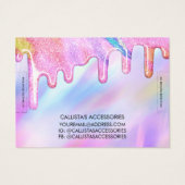 ユニコーンホログラフィックグリッタードリップスロゴブレスレット (裏面)