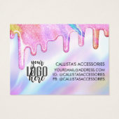 ユニコーンホログラフィックグリッタードリップスローイヤリングロゴ (裏面)