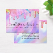 ユニコーンホログラフィックグリッタードリップスローイヤリング (デスク)