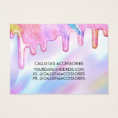 ユニコーンホログラフィックグリッタードリップスローイヤリング (裏面)