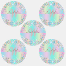 ユニコーンホログラフィックグリッター服