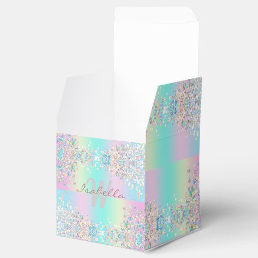 ユニコーンホログラフィックグリッター フェイバーボックス (オープン)