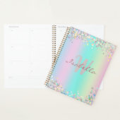 ユニコーンホログラフィックグリッター プランナー手帳 (ディスプレー)