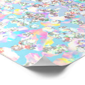 ユニコーンホログラフィックグリッター ポスター (角)