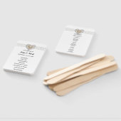 ユニコーンホワイトレース結婚式 プログラムファン ハンドファン (組立なし)