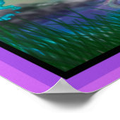 ユニコーンホースポニーウマ科のドラゴンドルフィン ポスター (角)