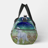 ユニコーンホース歩くスルーゲートパーソナライズされたー ダッフルバッグ (右)