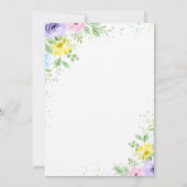 ユニコーンホース誕生日招待状 招待状 (裏面)