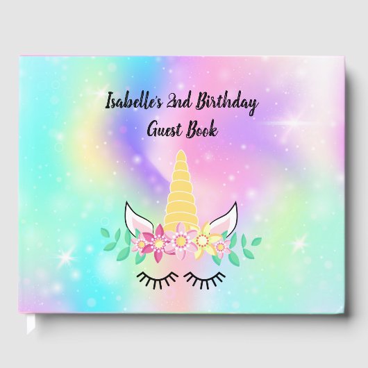 ユニコーンホーンパーティーゲストブック ゲストブック (正面)