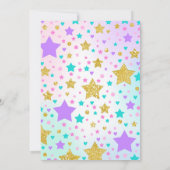 ユニコーンボウリング招待状 ボウリング 誕生日パーティー 招待状 (裏面)