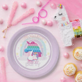 ユニコーンポップ・アートのIt誕生日パーティー ペーパープレート (パーティー)