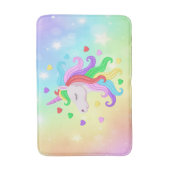 ユニコーンポニーレインボースターズパステルマジカガーリール バスマット (正面縦)