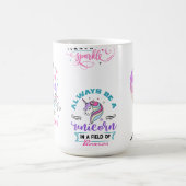 ユニコーンマグに乗る コーヒーマグカップ (中央)