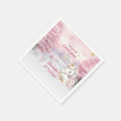 ユニコーンマジカルお祝い1st誕生日パーティー スタンダードカクテルナプキン (角)