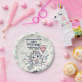 ユニコーンマジカルお祝い ペーパープレート (パーティー)