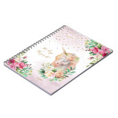 ユニコーンマジカルイラストレーションガールデイリー日記 ノートブック (左側)