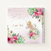 ユニコーンマジカルガールデイリースケッチ ノートブック (裏面)