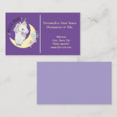 ユニコーンマジカルドリームキュートベビーペガサスホース 名刺 (正面/裏面)