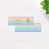 ユニコーンマジカルバースデーパーティーの好意バッグラベル (デスク)