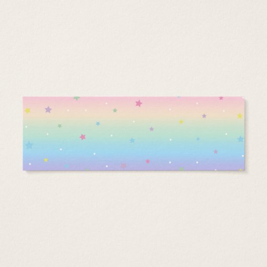 ユニコーンマジカルバースデーパーティーの好意バッグラベル (裏面)