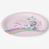 ユニコーンマジカルバースデーパーティー ペーパープレート (アングル)