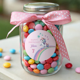 ユニコーンマジカルバースデーパーティー ラウンドシール