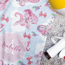 ユニコーンマジカルピンクガーリーレインボーモノグラム