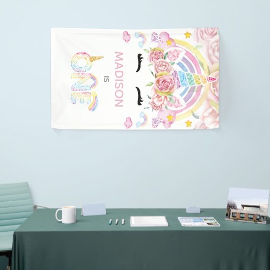 ユニコーンマジカルファースト誕生日 横断幕 (トレードショー)