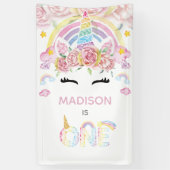 ユニコーンマジカルファースト誕生日 横断幕 (縦)