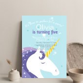 ユニコーンマジカルフェアリー誕生日パーティー5th 招待状