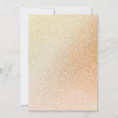 ユニコーンマジカルレインボーフェイク金ゴールド1st誕生日 招待状 (裏面)