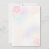 ユニコーンマジカルレインボー誕生日 サンキューカード (裏面)