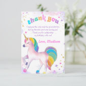 ユニコーンマジカル誕生日サンキューカード サンキューカード (スタンド正面)